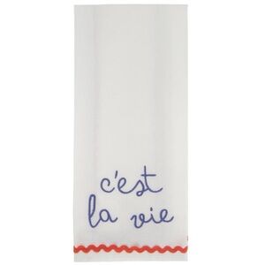 C'est La Vie Kitchen Towel The Spring Shop NWT